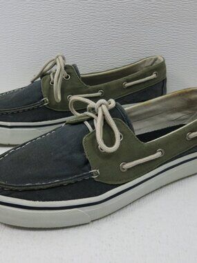 Dexter Two Tone Canvas Casual Boat Deck Shoes Men's Comfort Footwear Shoe Sz 8 M
